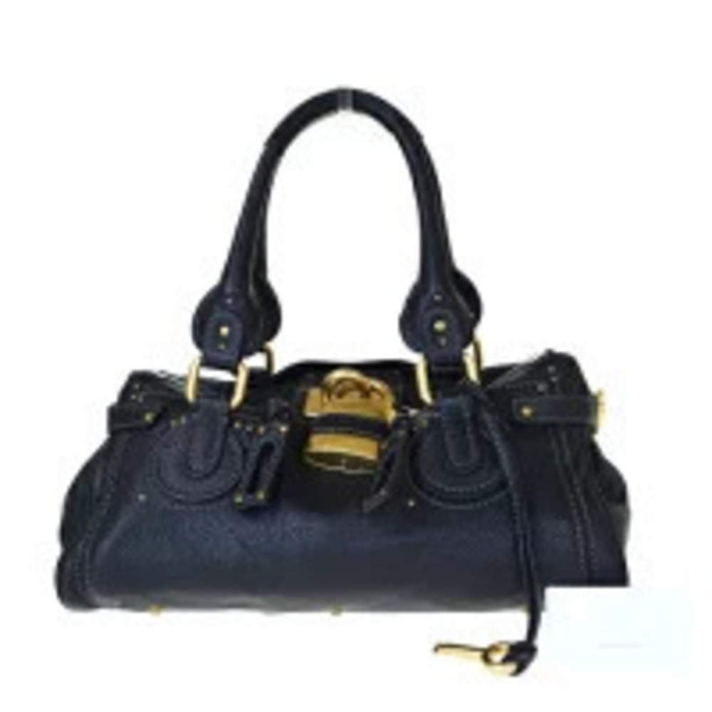 Chloe Paddington shoulder bag Handbag black leather padlock